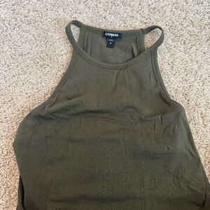 Green Express Cropped Tank